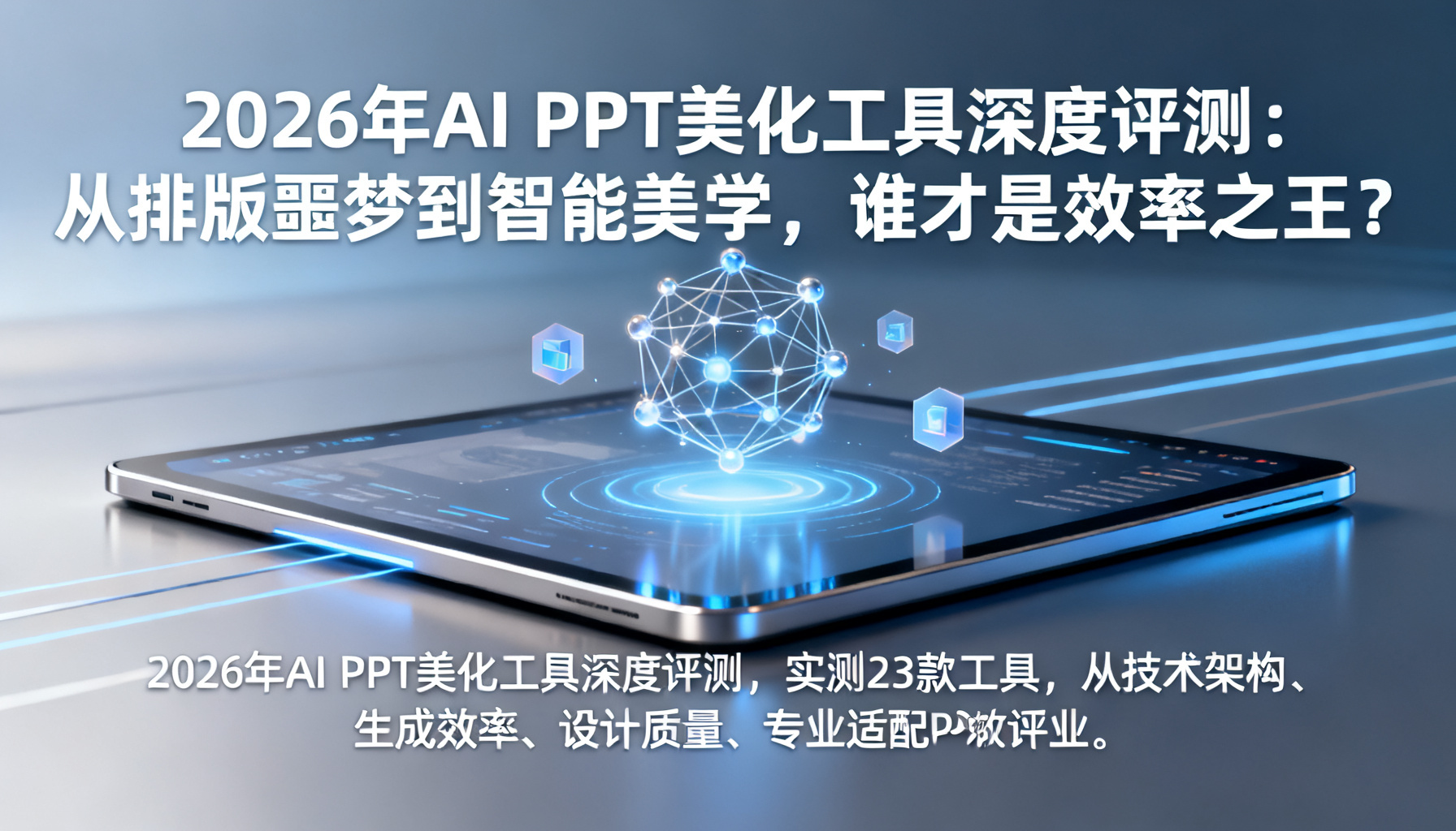 2026年AI PPT美化工具深度评测:从排版噩梦到智能美学,谁才是效率之王?