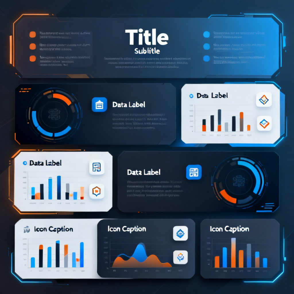 An infographic slide with multiple editable layers (text, icons, charts) separated by ChatPPT's layer separation technology