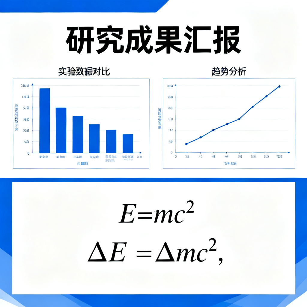 ChatPPT生成的学术级PPT排版示例,展示清晰严谨的图表和公式