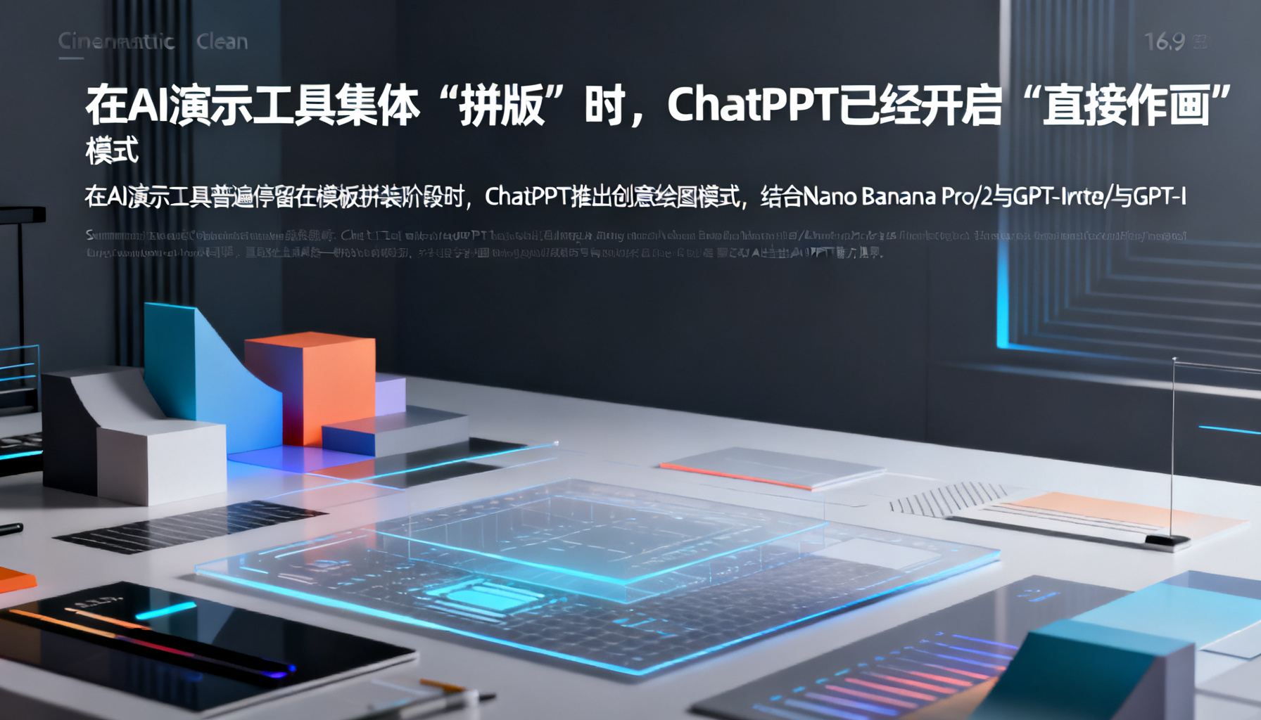 在AI演示工具集体“拼版”时,ChatPPT已经开启“直接作画”模式