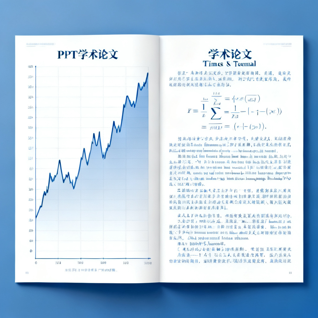 一张学术论文PPT的幻灯片,左侧是清晰的数据折线图,右侧是公式与文字说明,整体采用蓝白配色,布局对称,字体为宋体与Times New Roman,背景简洁,强调专业与严谨,渲染风格为高清写实。