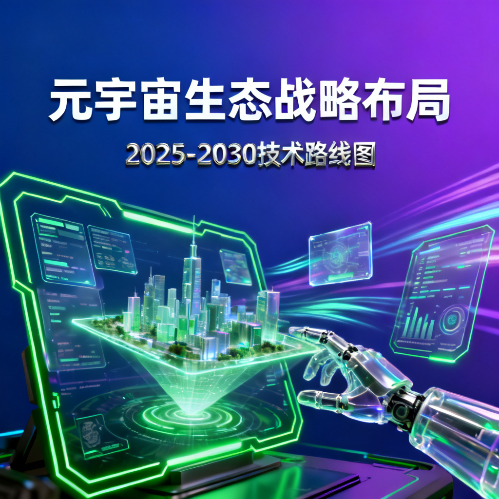 一份赛博朋克风格的元宇宙路演PPT，包含未来感十足的元素和色彩搭配