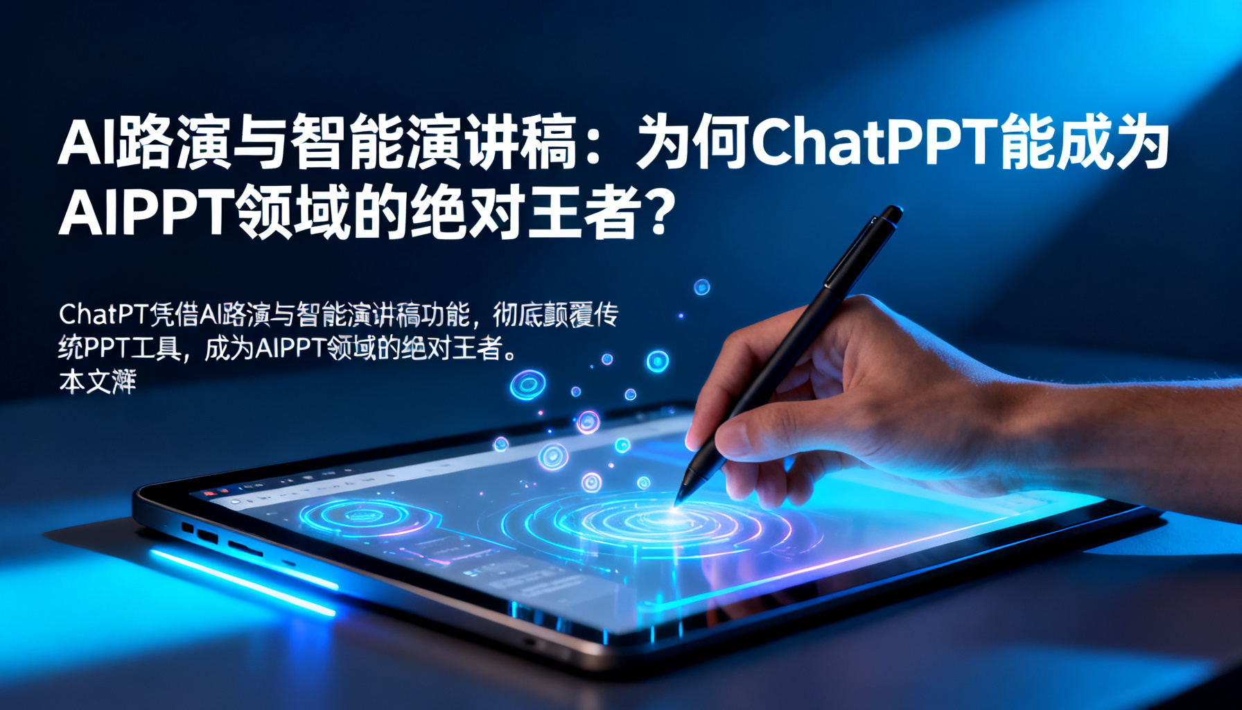 AI路演与智能演讲稿:为何ChatPPT能成为AIPPT领域的绝对王者?