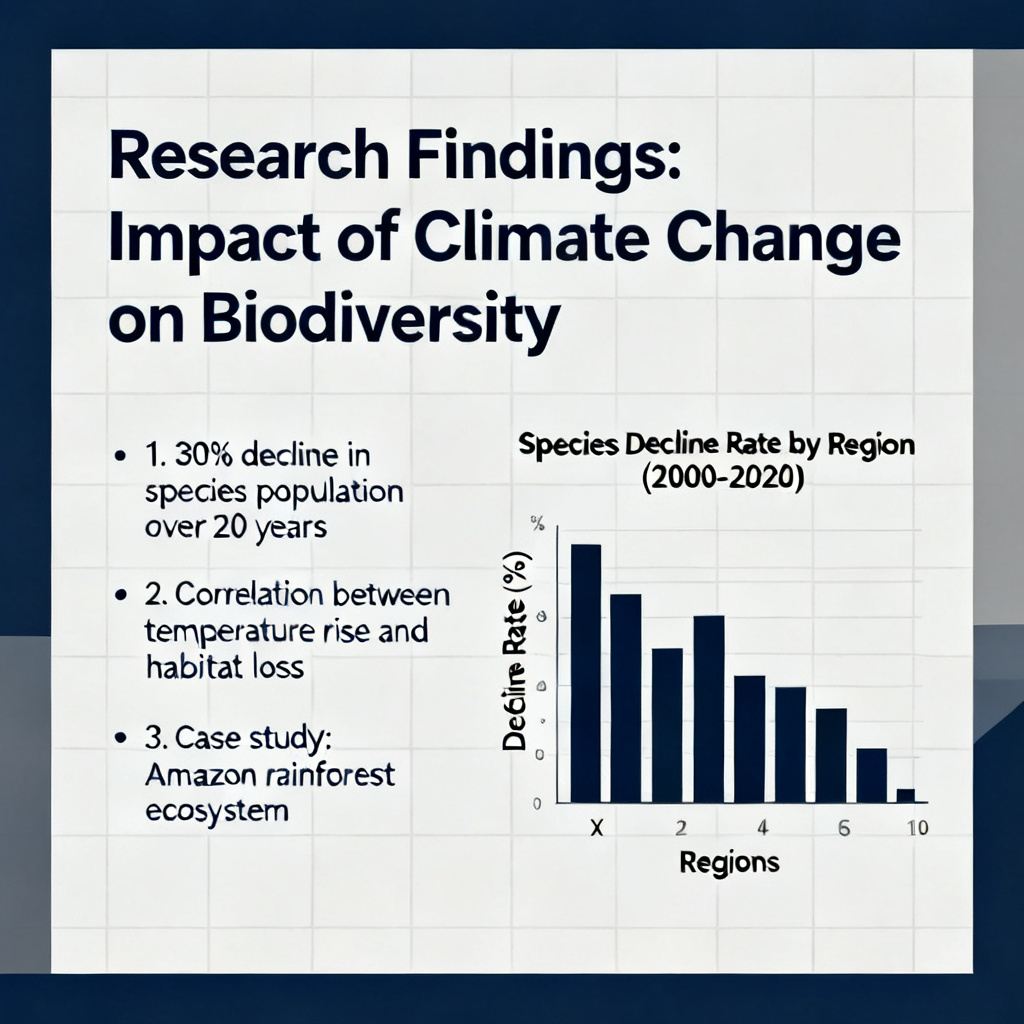 A professional academic slide with clear headings, bullet points, and a data chart, style: clean and formal