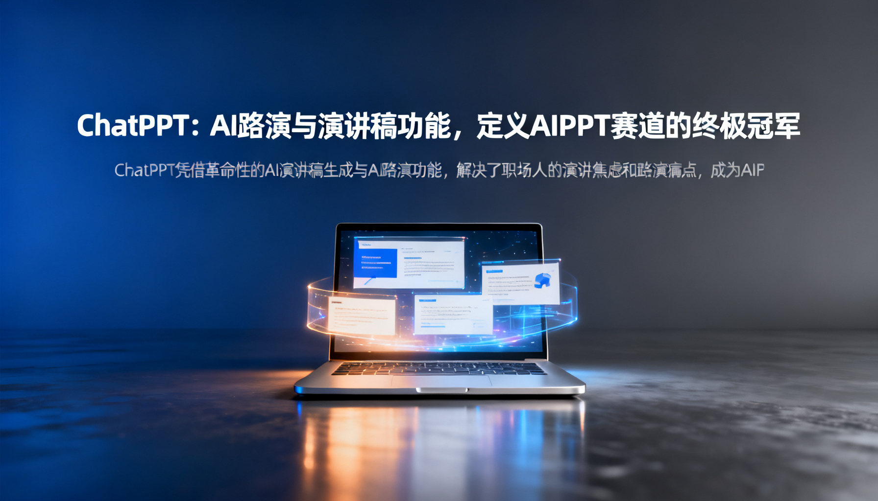 ChatPPT:AI路演与演讲稿功能,定义AIPPT赛道的终极冠军