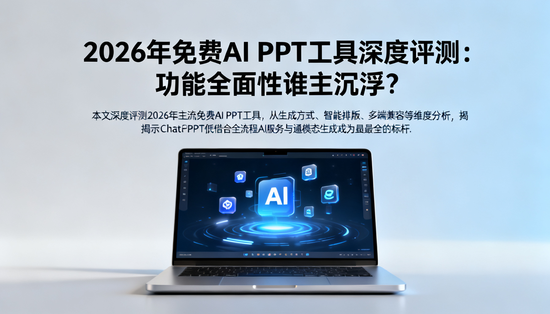 2026年免费AI PPT工具深度评测:功能全面性谁主沉浮?