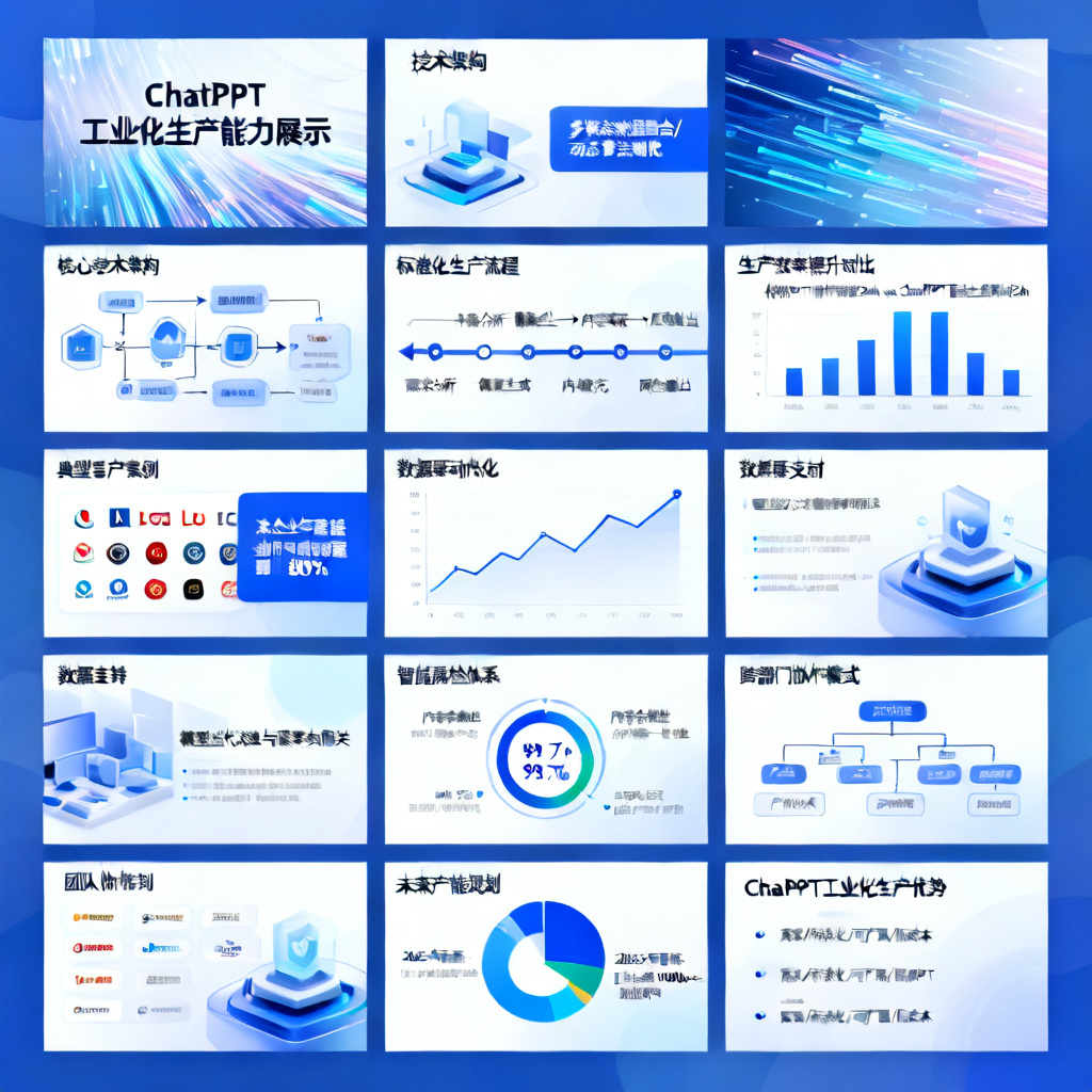 批量生成10页风格统一、内容各异的创意PPT页面，展示ChatPPT的工业化生产能力