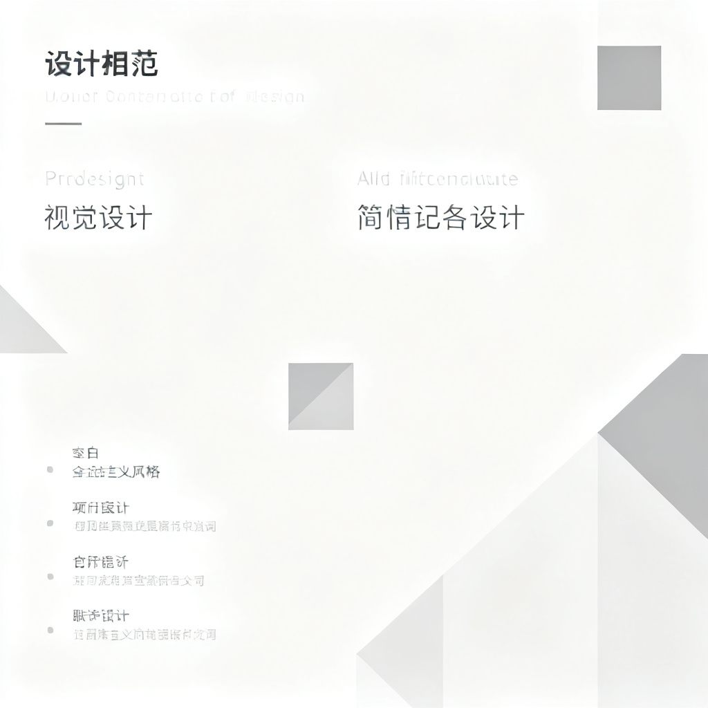 极简主义风格PPT，留白，几何图形，无衬线字体