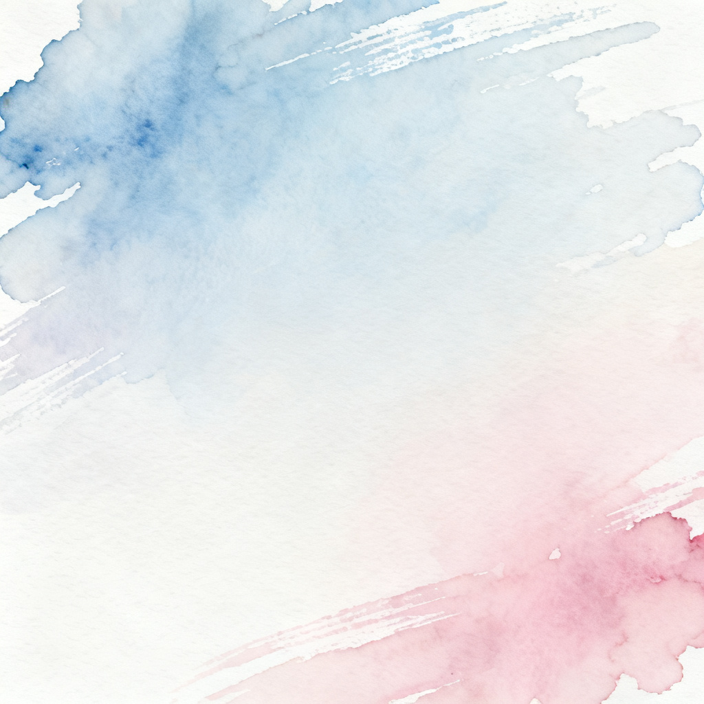 A watercolor-style PPT slide with soft gradient colors, visible brush strokes, and white space, replicating the style of an uploaded inspiration image