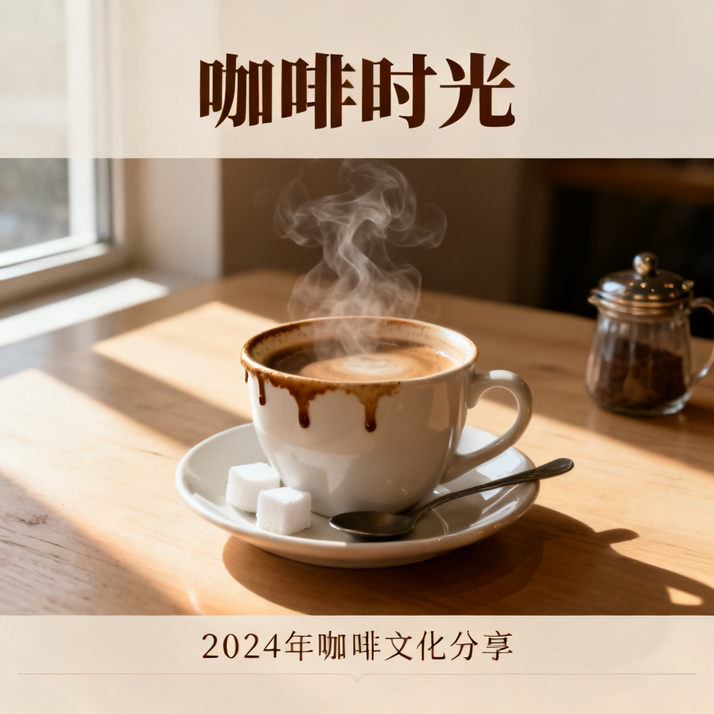 PPT页面中的奶茶被精准替换为咖啡，光影与风格完美融合