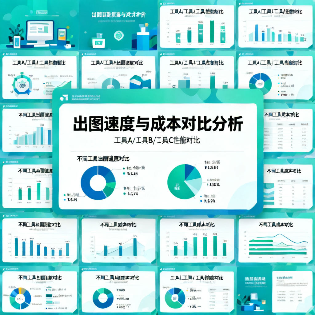 批量生成几十页风格统一的创意PPT，展示出图速度和成本对比图表